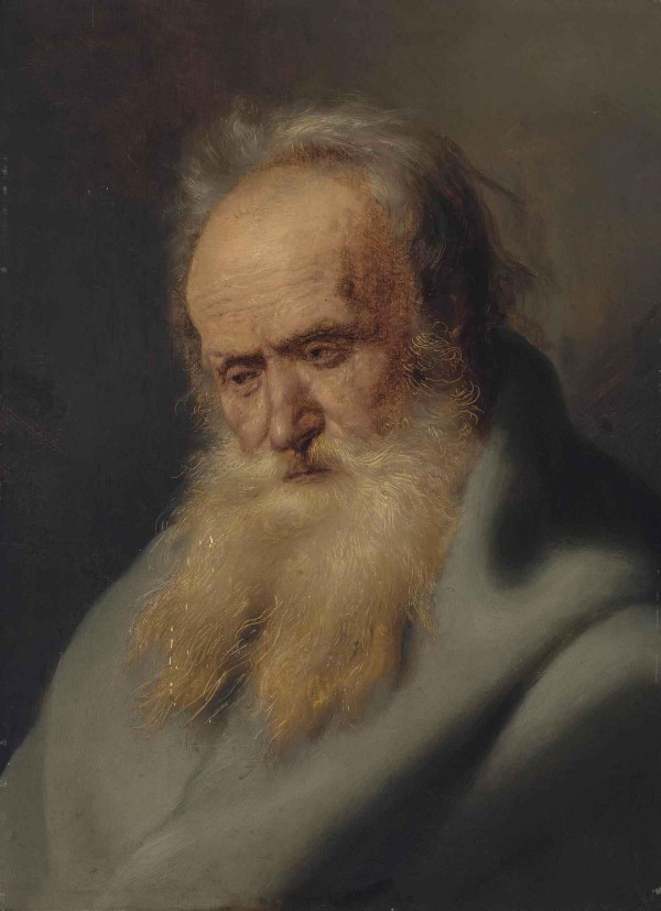 Side portrait of an old man by Jan Lievens